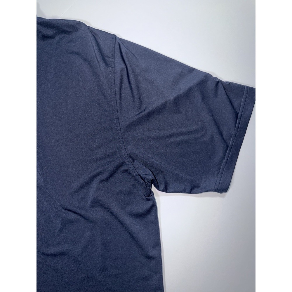 Footjoy Polo Men's M Athletic Fit FJ Golf Solid Navy Collar Drirelease - Picture 10 of 10